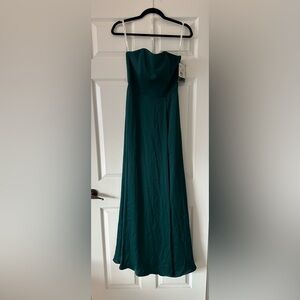 David's Bridal Teal A-Line Skirt